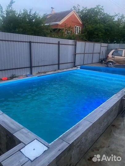 Бассейн из полипропилена 6м*3м*1,5м