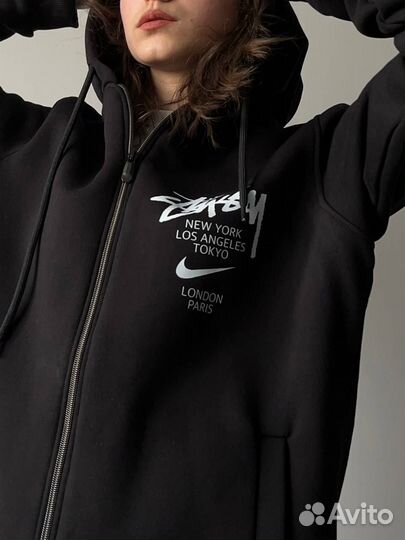 Зип худи stussy paris