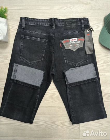 Джинсы Levi's 501 оригинальный серый Strech W32-38