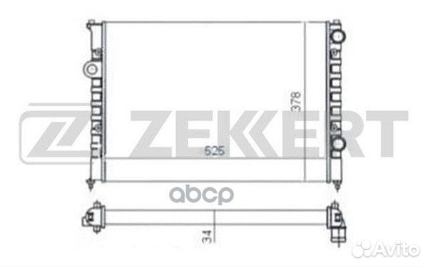 Радиатор охл. дв. VW Passat III IV 93- mk-1053