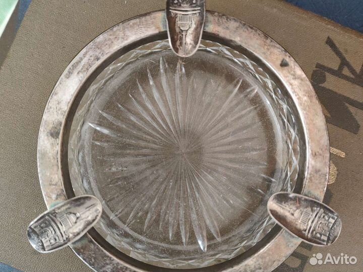 Хрустальная пепельница Ленинград