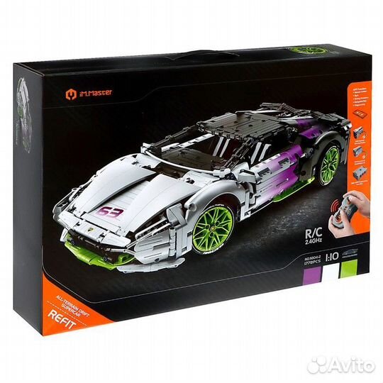 Конструктор 'Спортивная тачка', радиоуправление, 1