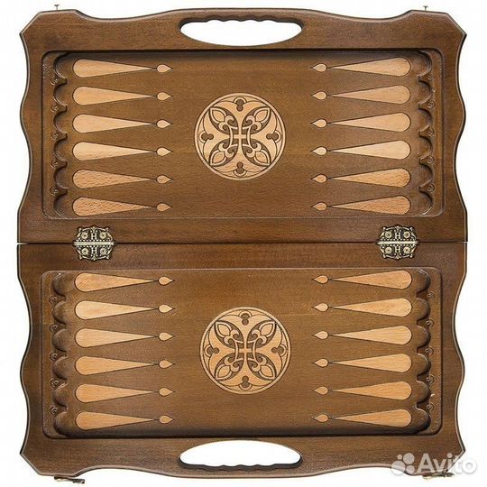 Шахматы и нарды резные Бандук 50 х 52 см бук Армения 62488