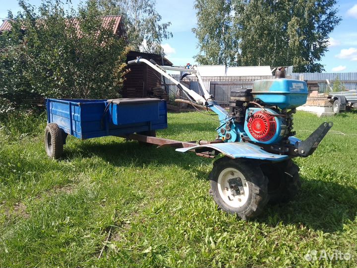 Мотоблок с телегой бу