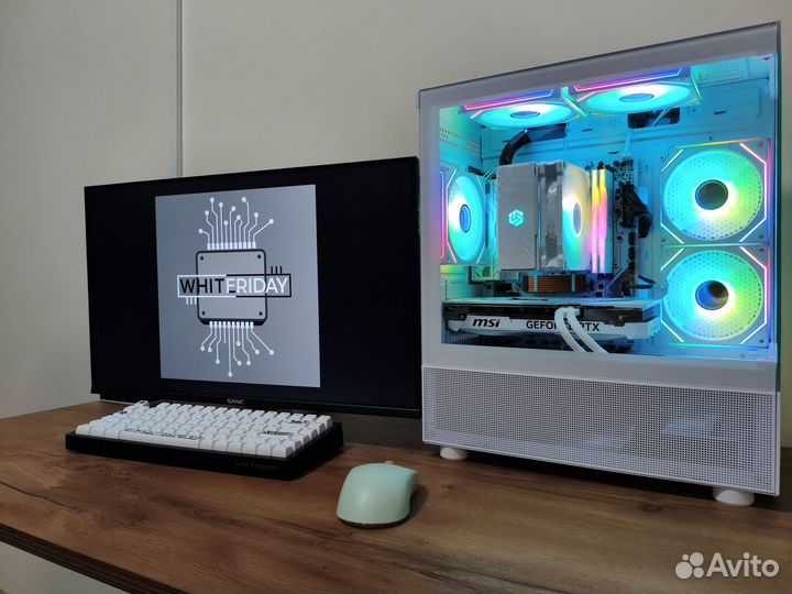 Игровой пк Ryzen 5 7500F RTX 4070 Super White Full