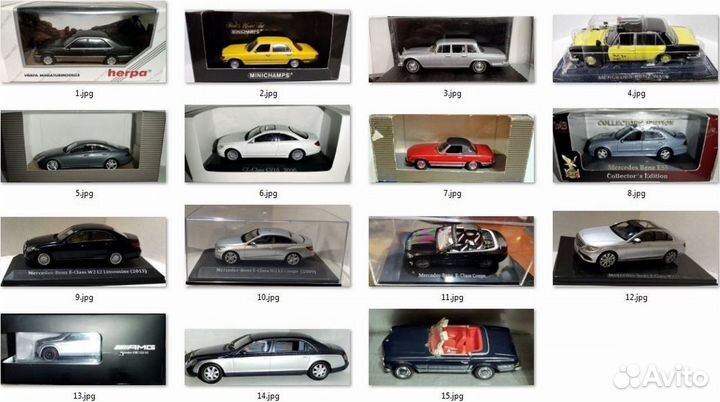 Модели Mercedes в м1/43