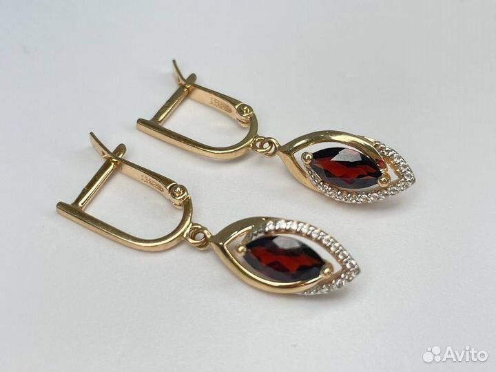 Серьги золотые 585* (L9)