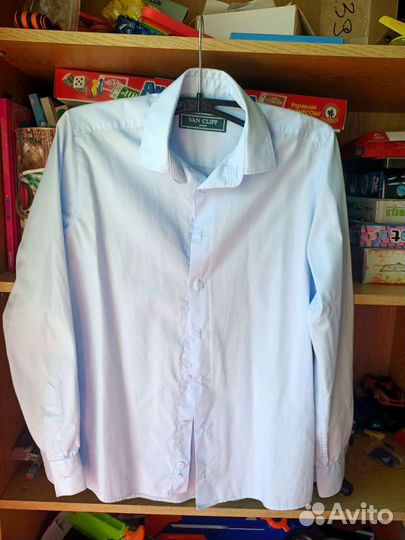 Рубашка школьная для мальчика 158