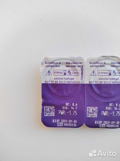 Линзы контактные