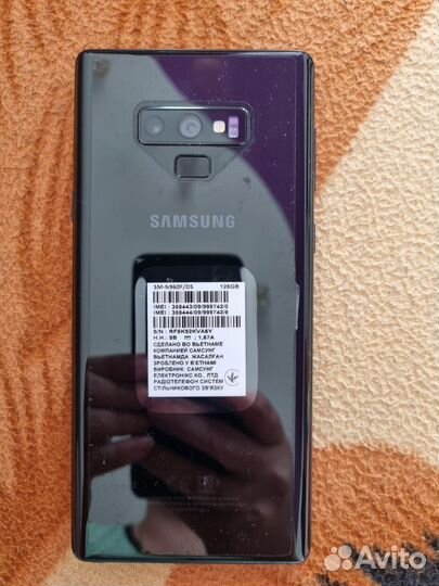 Samsung galaxy note 9 128gb