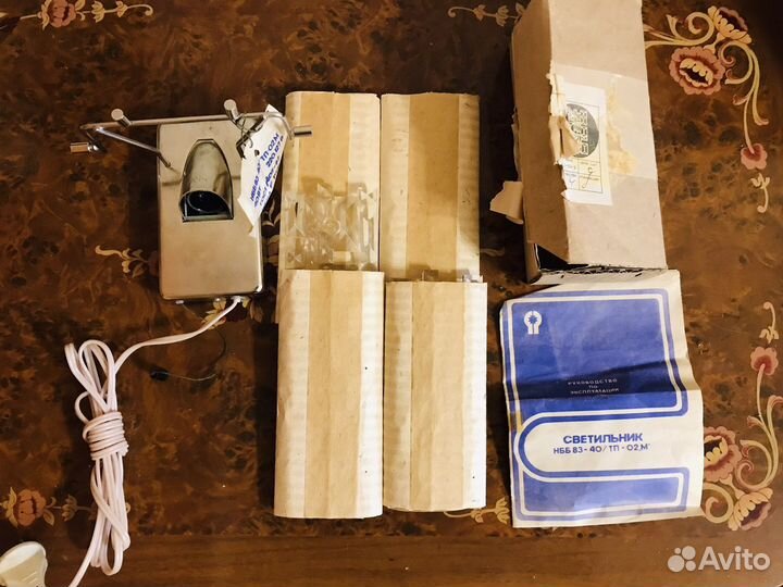Новый настенный светильник хрусталь СССР
