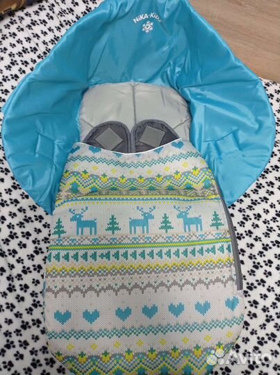 Матрас и чехол на ножки для санок Nika