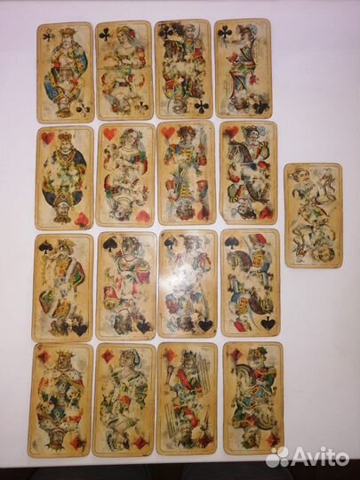 Карты антикварные - малая колода Галицкий (Галисий