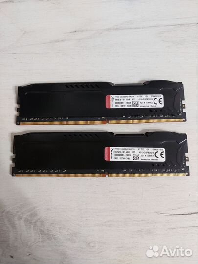 Оперативная память Kingston Hyperx Fury DDR4 16 GB