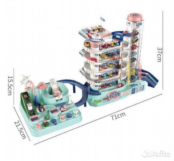 Трек парковка гараж для машинок