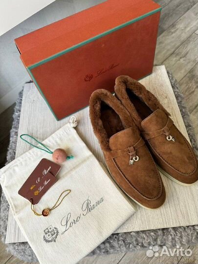 Loro Piano лоферы с мехом