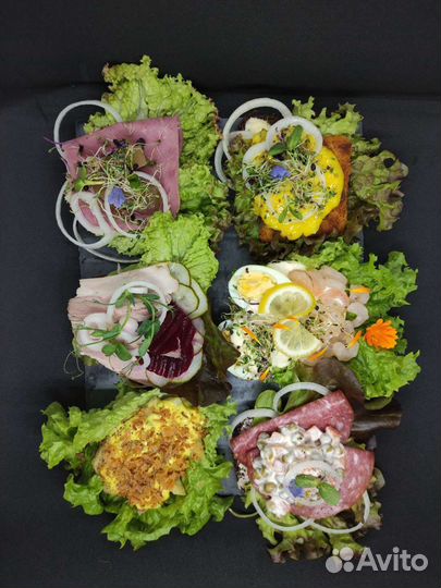 Доставка скандинавской еды - смёрреброды и торты