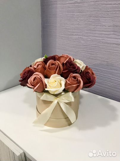 Букет из мыльных роз