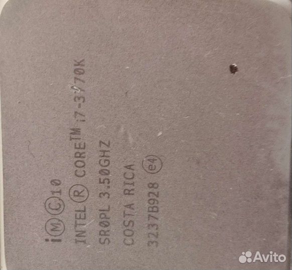 Процессор i7 3770K