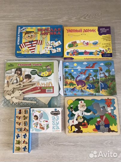 Пазлы, кубики, теневой театр