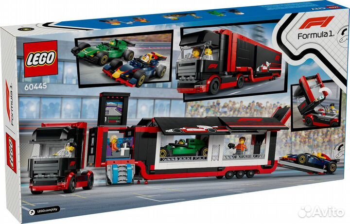 Конструктор Lego City 60445 Грузовик F1