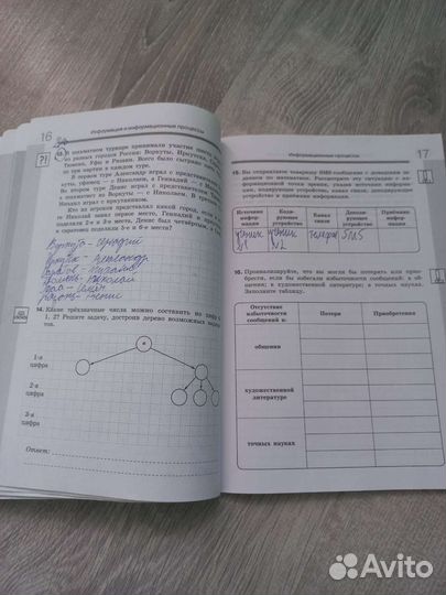 Рабочая тетрадь информатика 7 класс 2 части