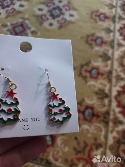 Серьги Новый год