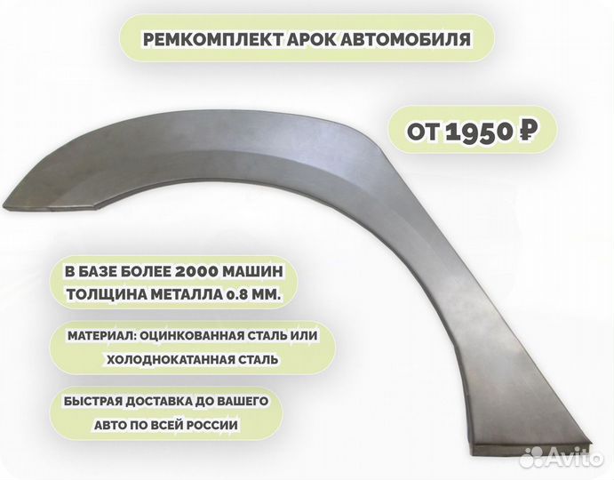 Ремонтные арки (ремкомплект) на машину