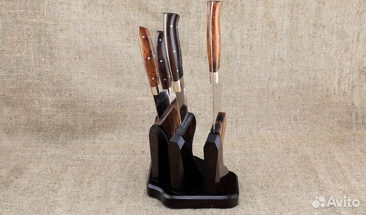 Премиум набор из четырёх ножей Шеф S390 рукоять же