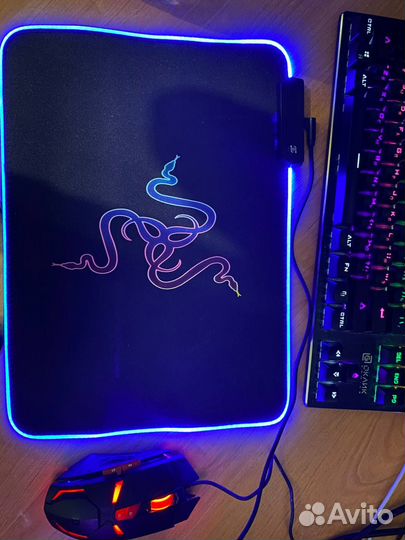 Игровой коврик для мыши с подсветкой