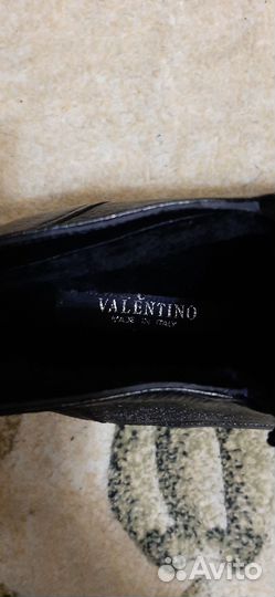 Ботинки Valentino оригинал на меху на кожа 45р