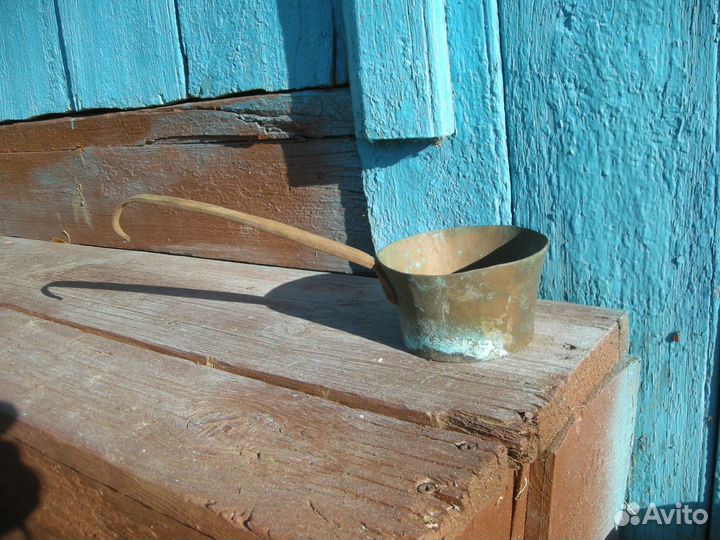 Ковшик медный старинный ковш без авито-доставки