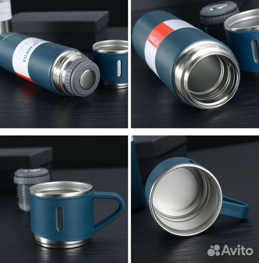 Термос с кружками в подарочной упаковке