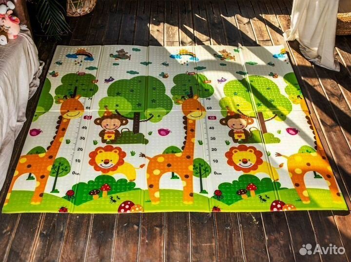 Детский коврик для ползания новый (заводской брак)