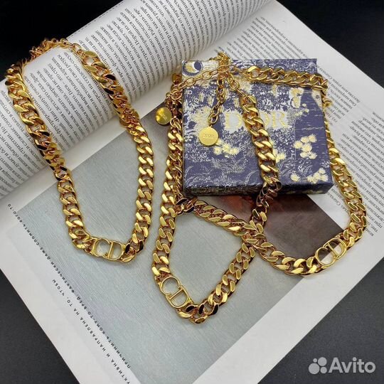 Цепь чокер Dior