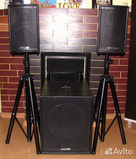 Колонки активный Сабвуфер 700W 3ш Reloop Стойки 2ш