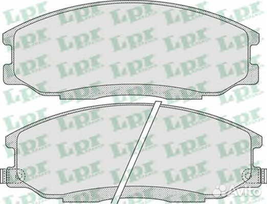 05P859 Комплект тормозных колодок