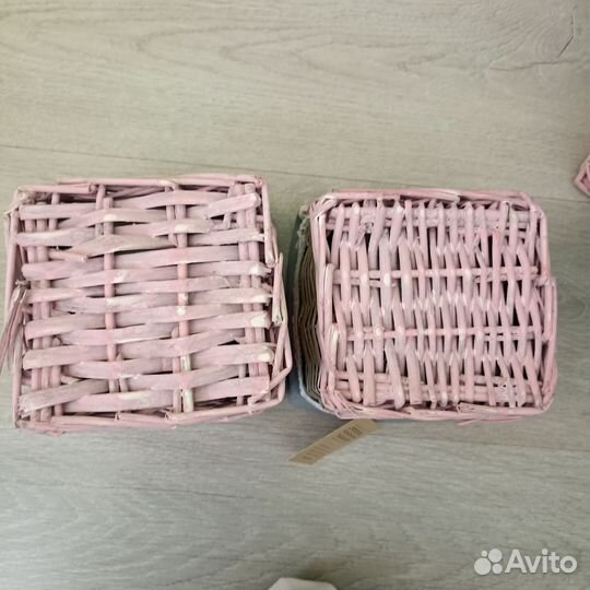 Корзина плетеная для хранения, набор