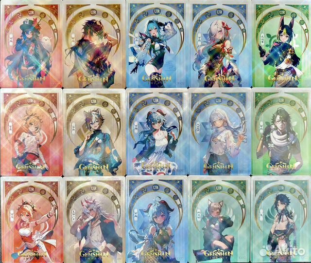 Коллекционные карточки Genshin impact