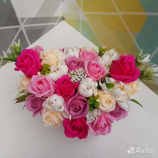 Букет, мыльные цветы