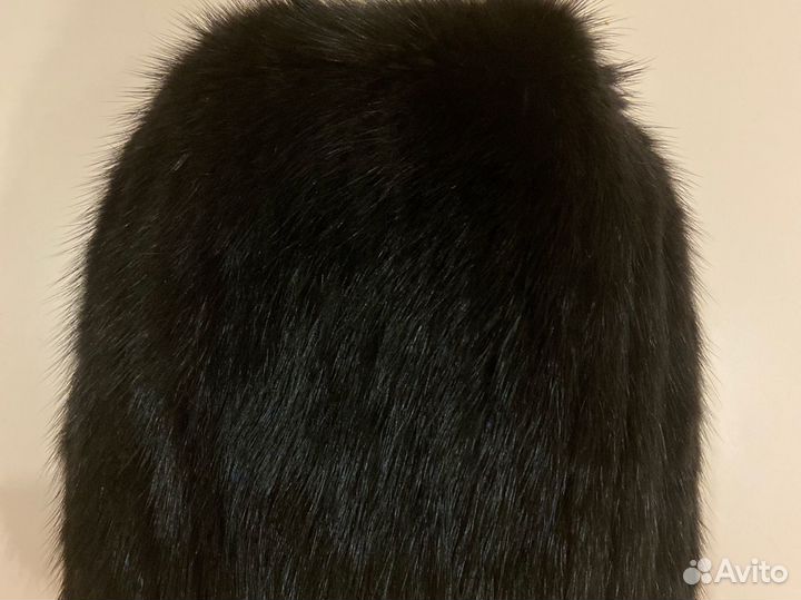 Шапка вязаная норка