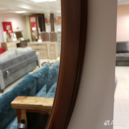 Зеркало навесное овальное Джоконда орех