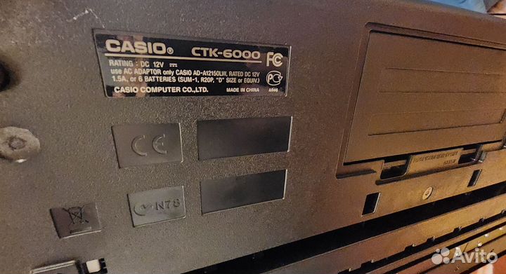 Синтезатор casio ctk 6000