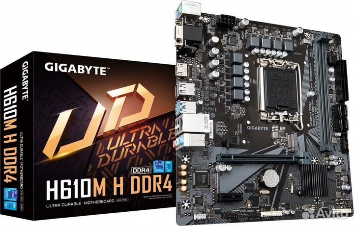 Материнская плата LGA1700 Gigabyte H610M H DDR4