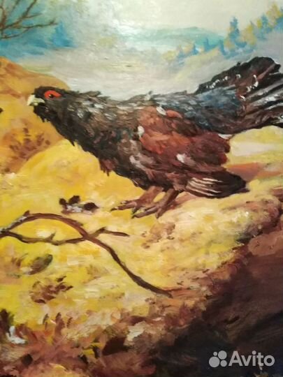 Картина маслом на фанере большая