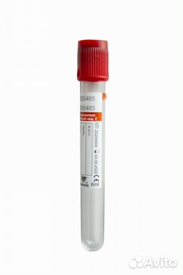 Вакуумная пробирка 7 мл 16х100 мм, диоксид кремния