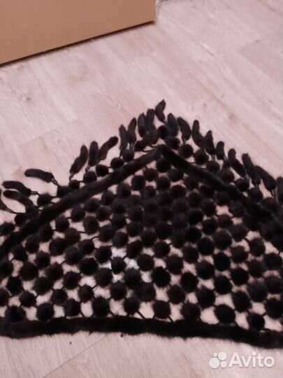 Норковый платок шарф