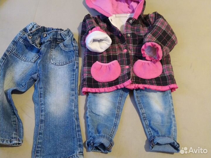 Пальто и джинсы 2шт