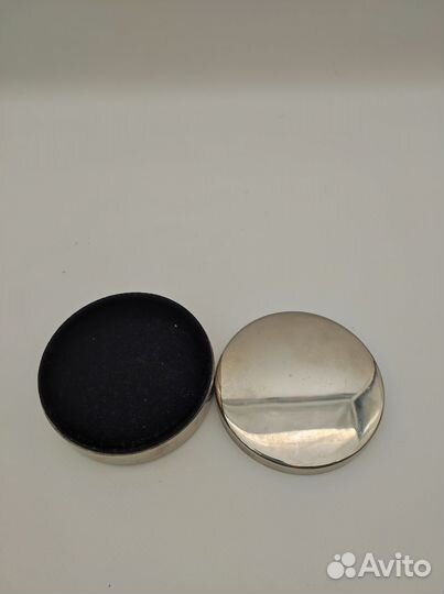 Таблетница шкатулка винтажная бархат металл выс