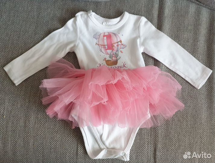 Пакетом платье для девочки 74